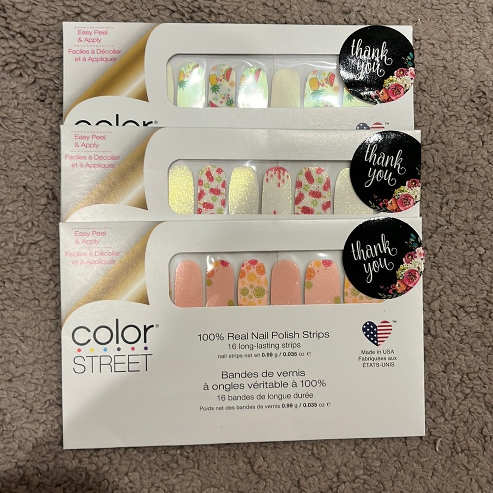 Color Street Summer Sets x3
